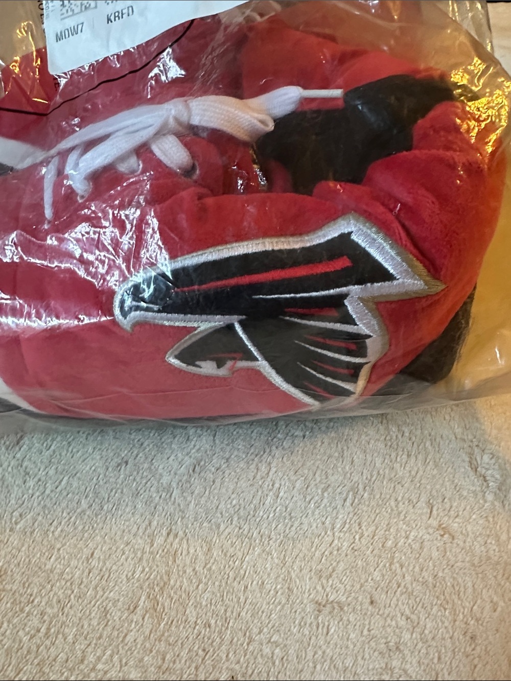 Men’s Atlanta Falcons Lace-Up Slippers